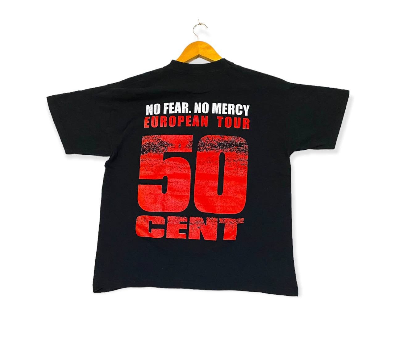 Vintage 00s 50 CENT no fear mercy european tour album singles american rap  rapper hip hop tupac biggie doggy nas streetwear promo t-shirts - Etsy  México, image size:1280x1166