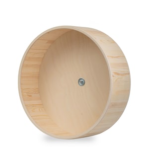 13&quot; (330mm) big wood running wheel, exercise wheel, mounted on hinged mount, chinchillas and other small Pets.