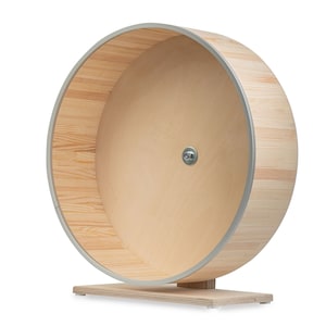 16&quot; ALUMINIUM PROTECTION HOOP, exercise wheel, mounted on stand, chinchillas and other small Pets.