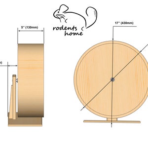 CERCLE DE PROTECTION EN ALUMINIUM 16, roue d'exercice, monté sur support, chinchillas et autres petits animaux de compagnie. image 7