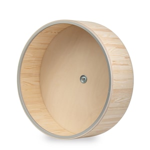15&quot; ALUMINIUM PROTECTION HOOP, big wood running wheel, exercise wheel, mounted on hinged mount, chinchillas and other small Pets.