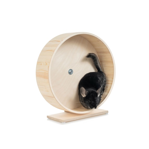 16 406mm Big Wood Running Wheel Exercise Wheel Mounted on Stand Chinchillas and Other Small Pets. Etsy