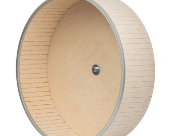 Premium Chinchilla Running Wheel: Silent, Safe & Durable | Anti-Chew Metal Rim | Natural Materials | Enhance Your Pet&#39;s Exercise Routine