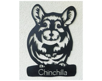 Chinchilla wall fridge decor