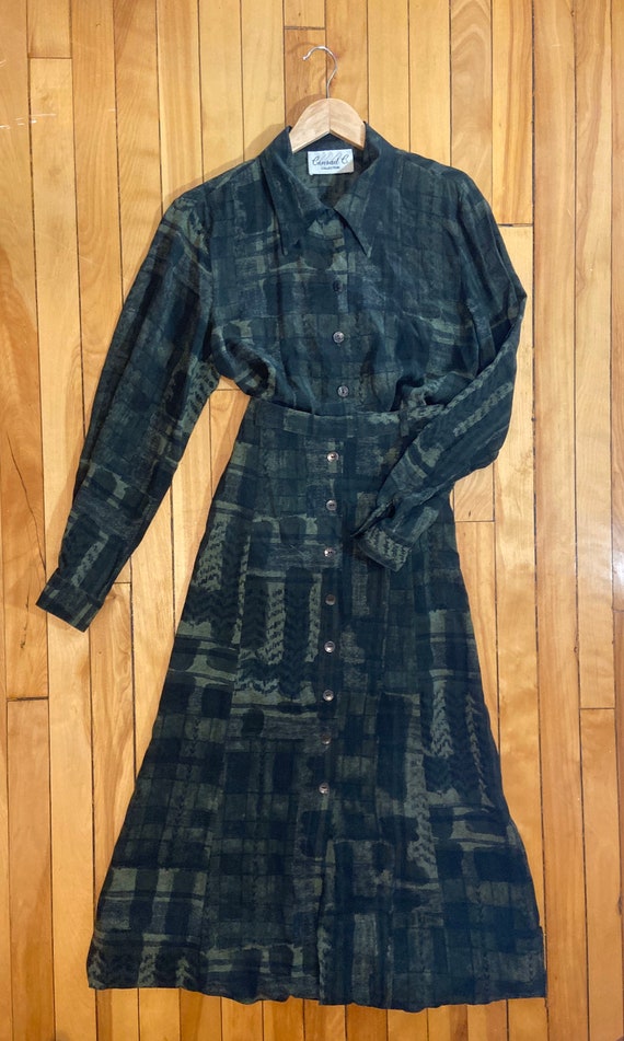 Vintage 90s matching skirt and blouse set