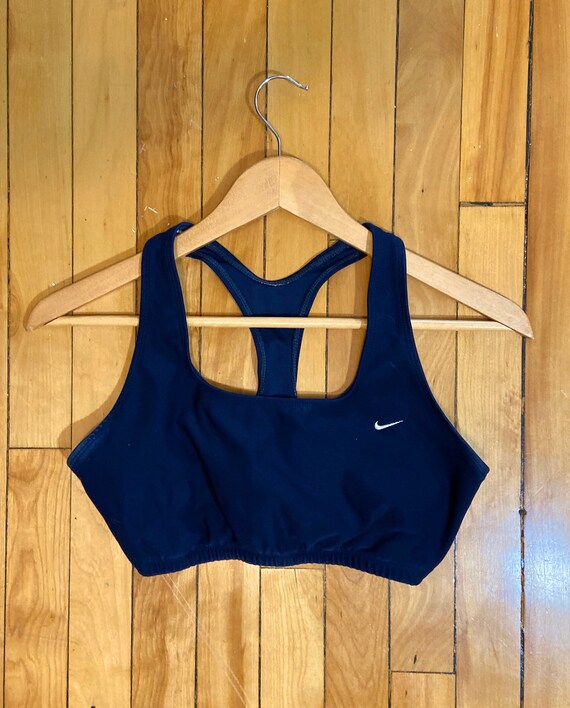 navy blue nike sports bra