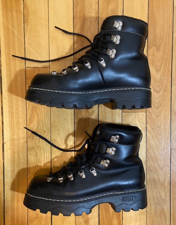 Vintage 90s roots chunky leather combat boots