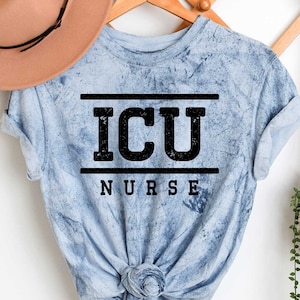 ICU Nurse Tie Dye Shirt, Critical Care Nursing Team, Intensive Care Unit, Emergency Room Nurse Tshirt, Summer Nurse Tees, Nurse Week Gifts