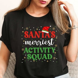 Activity Squad Christmas Shirt, Activities Assistant Xmas Party Tshirt, Life Enrichment Team Holiday Tees, Nursing Home Director Gift