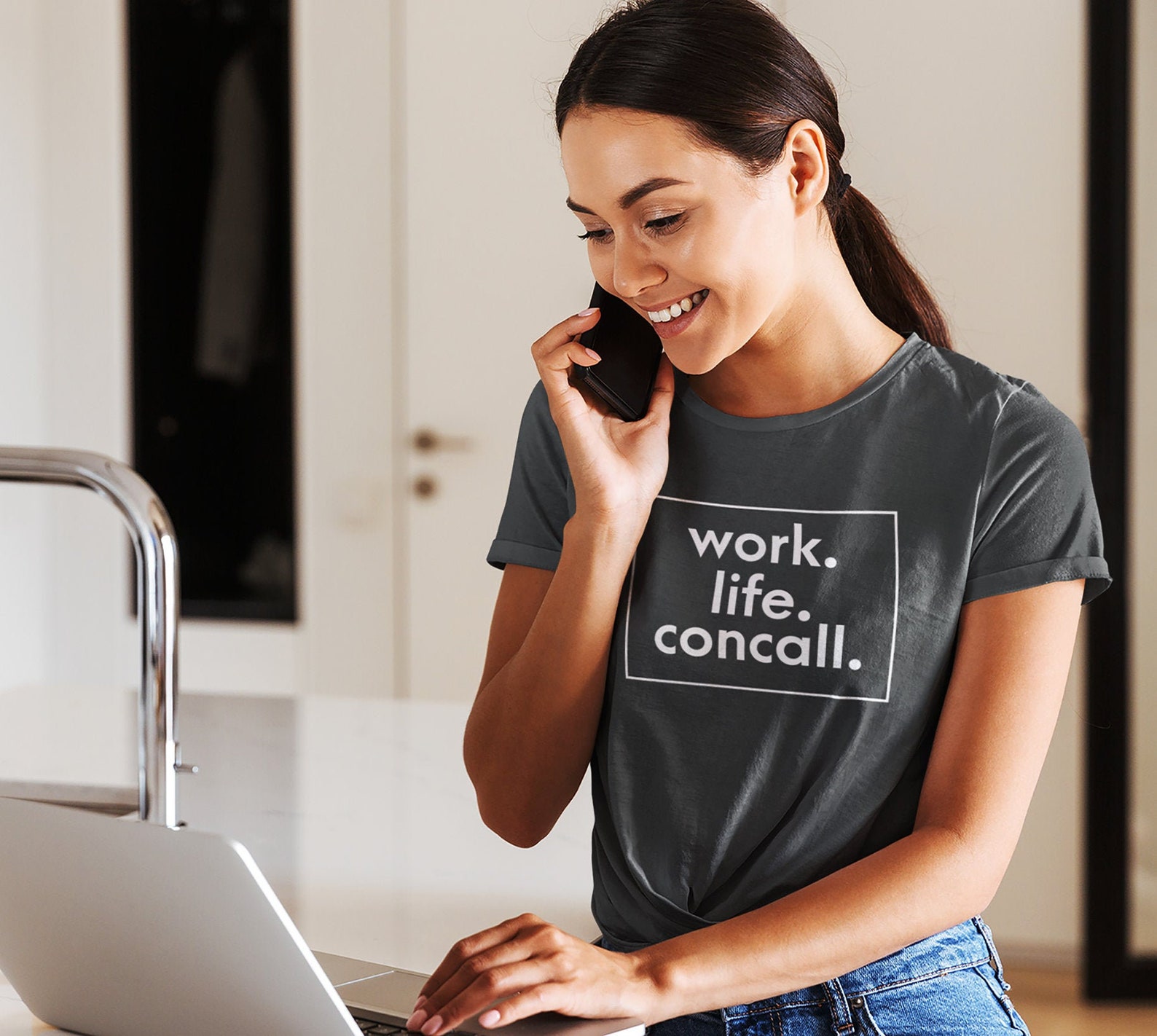 Funny Zoom Shirt Work Life Concall Video Conference Call Etsy
