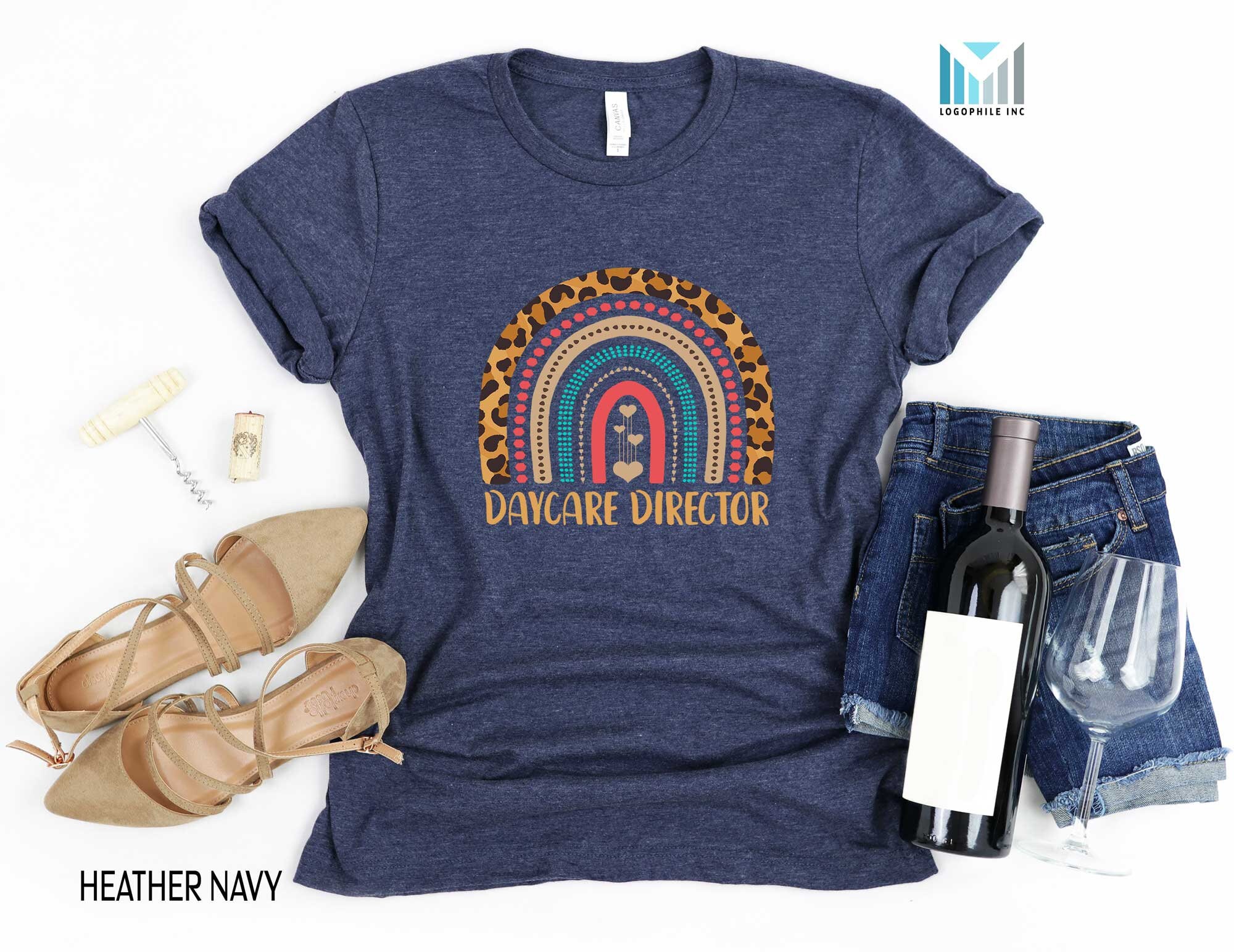 Daycare Director Rainbow Shirt Daycare Owner Gift Childcare Etsy