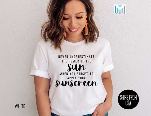 Funny Sunscreen Shirt, Skincare Tshirt, Cute Esthetician T-shirts, Skincare  Lover Gift, Sunburnt Shirt, Wear Sunscreen Saying Tees -  UK