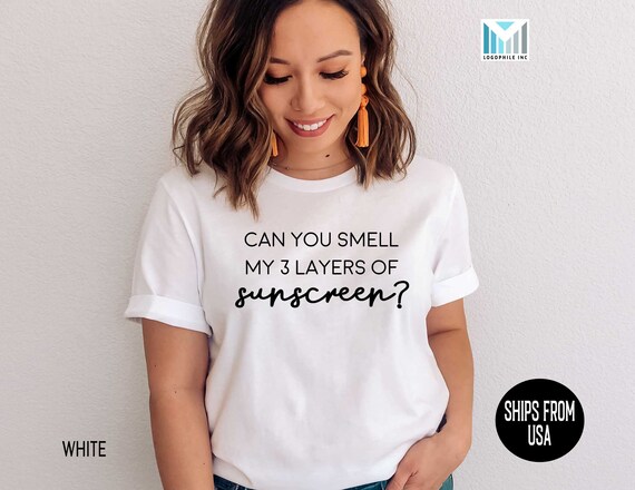 Sunscreen Shirt, Skincare Tshirt, Cute Esthetician T-shirts, Can You Smell  My Sunscreen, Funny Skincare Lover Vacation Shirts, Skin Care Tee 