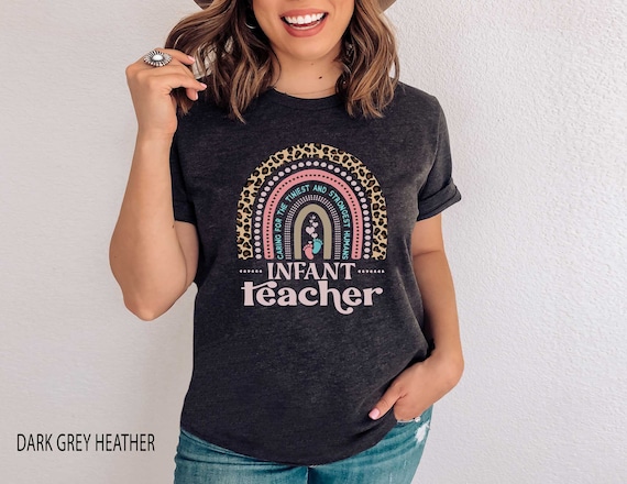 Infant Teacher Rainbow Shirt Daycare Provider Tees Infant - Etsy