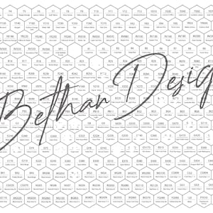 Hexagon Swatch Sheet für das 320 Ohuhu Set