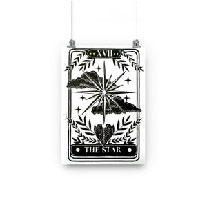 The Star – Tarot Card – A5/A4 Lino Print