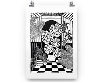 Tropical Greenhouse - A4 & A3 Print