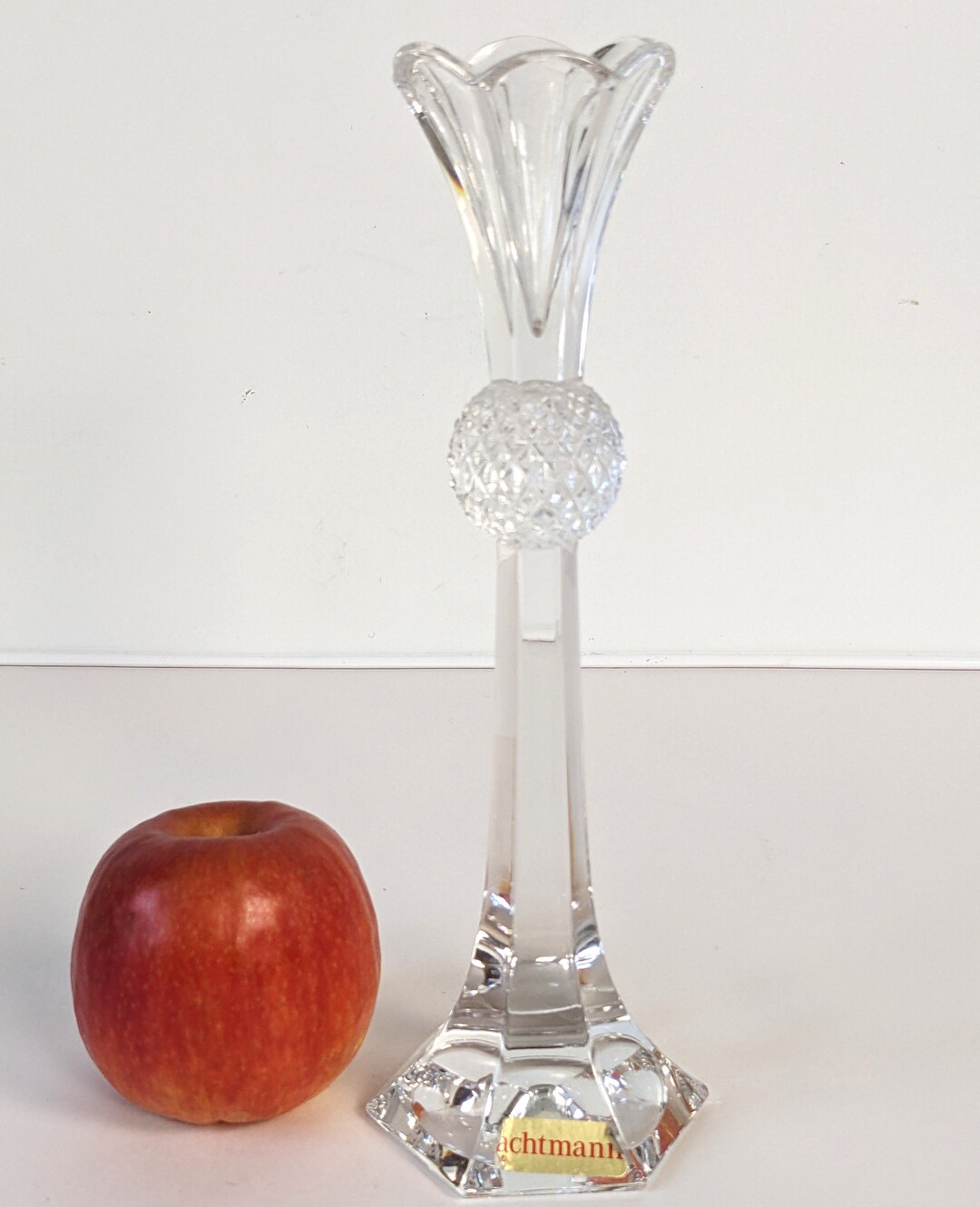 Vintage Cut Glass Nachtmann Crystal Candlestick Candle Holder Etsy