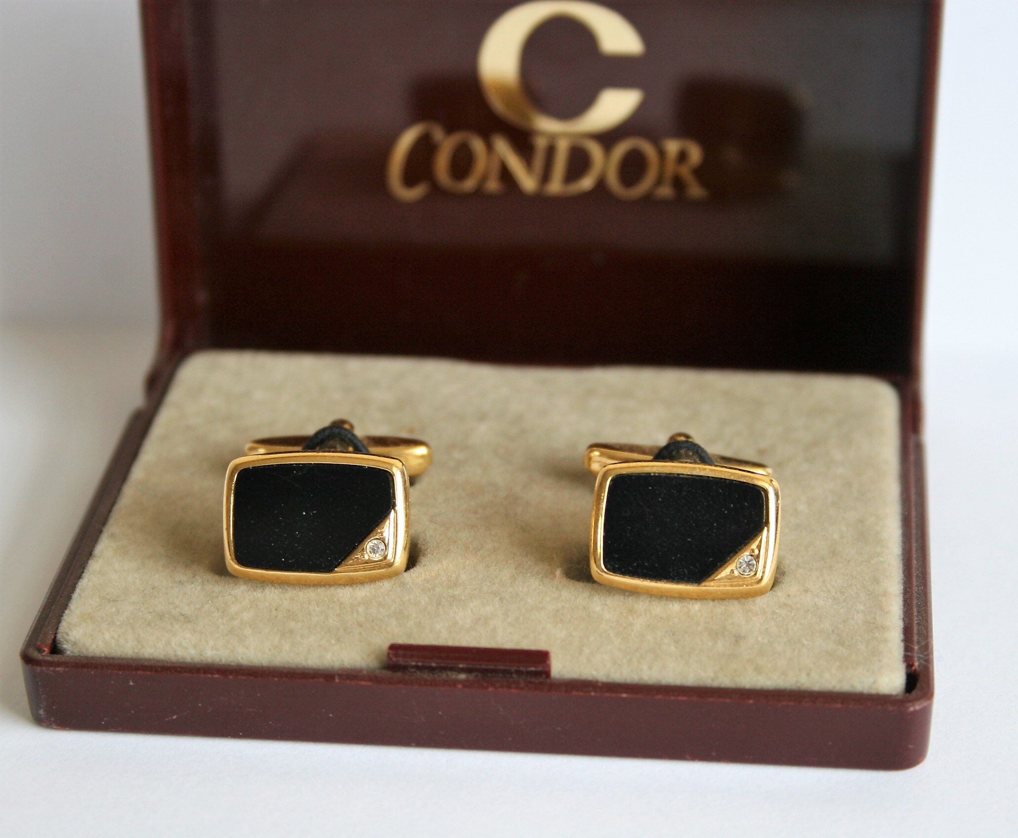 W. Germany Condor Cufflinks Original Box Gold Colour Metal | Etsy