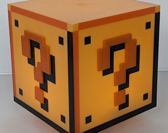 Nintendo Original Super Mario Question Mark Icon Lamp Made By Paladone