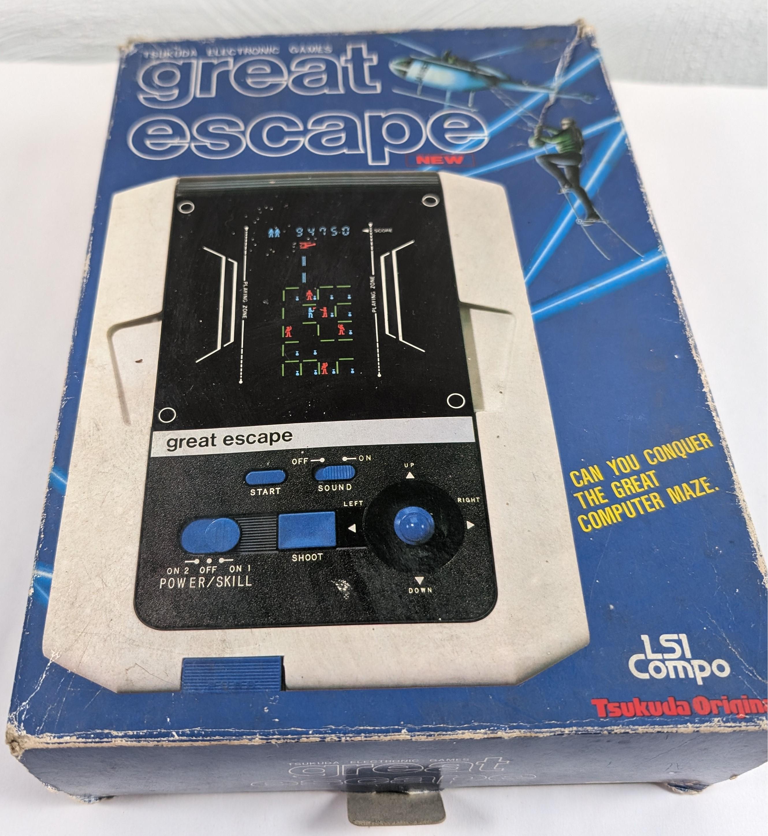 Vintage 1981 Hand Held Game Console Great Escape Original Tsukuda