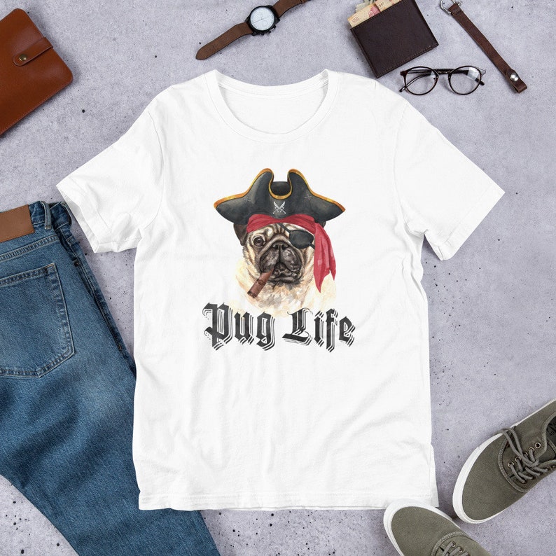 Funny Pug Life Shirt  Funny Pug Dad  Mom Shirt  Pug Dad  image 0