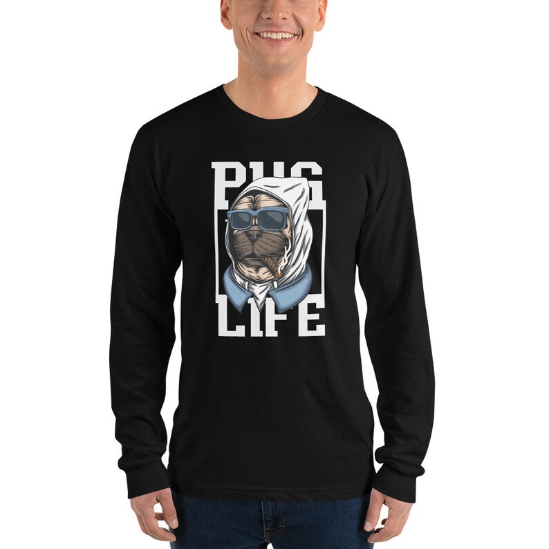Pug Life Pug Pet Shirt  pug shirt  pug clothing  Pug Dad  image 0