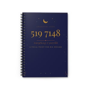 519 7148 Grabovoi Code Journal | Everything Is Possible Spiral Notebook | Manifestation Journal Gift | Spiritual Notebook for Her