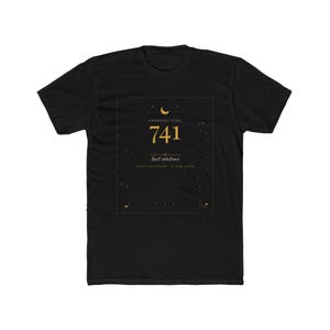 Camiseta con el código Grabovoi 741 / Camiseta de manifestación de soluciones rápidas / Regalo de secuencia numérica espiritual / Camiseta de manifestación