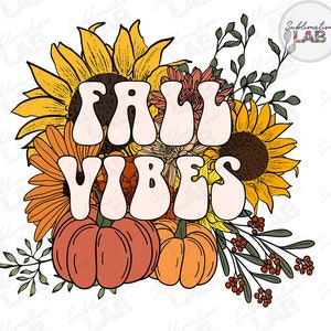 Fall Vibes Floral PNG: Pumpkin Sunflower Bouquet (Digital Download)