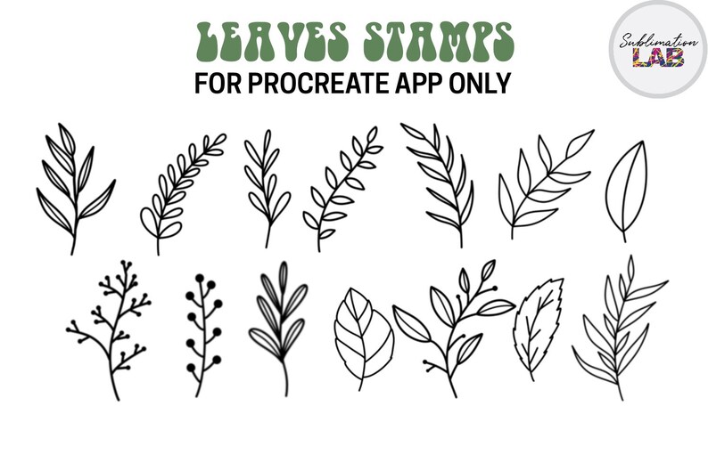 Flower Garden Procreate Stamps and Patterns Brushes | Retro Groovy ...