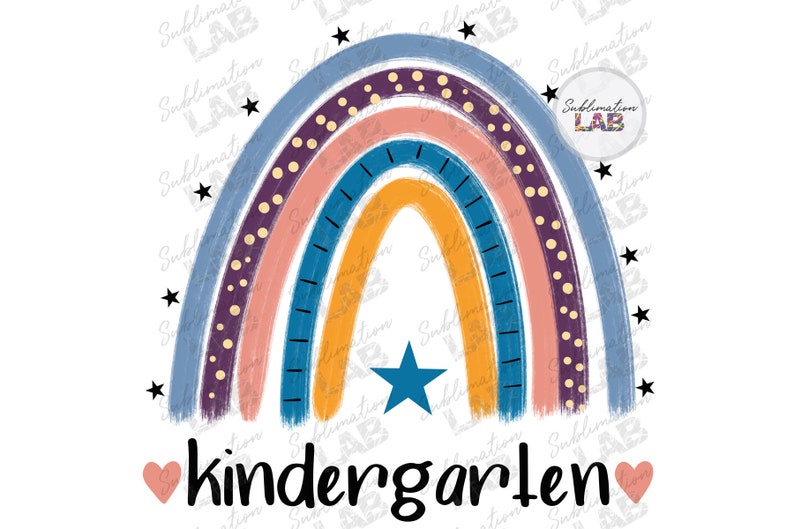 Kindergarten Sublimation Png Digital Design Kids Teacher | Etsy