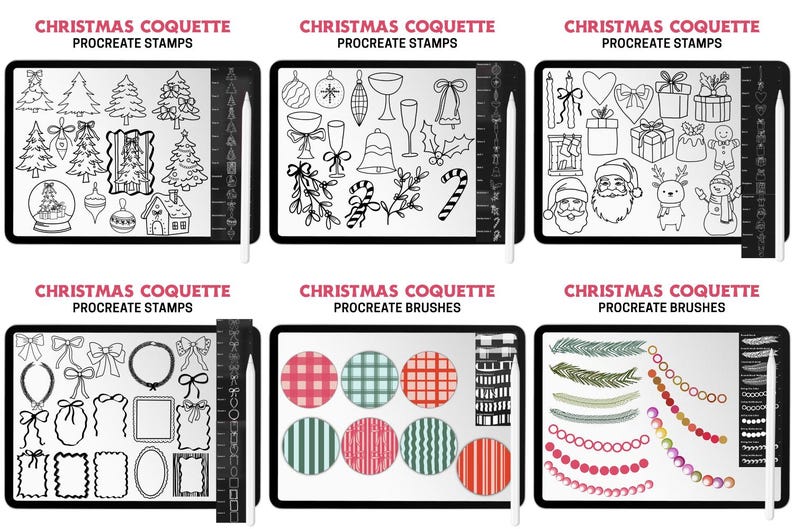 Coquette Procreate Bundle Stamps & Brushes | Whimsicaltt Coquette ...