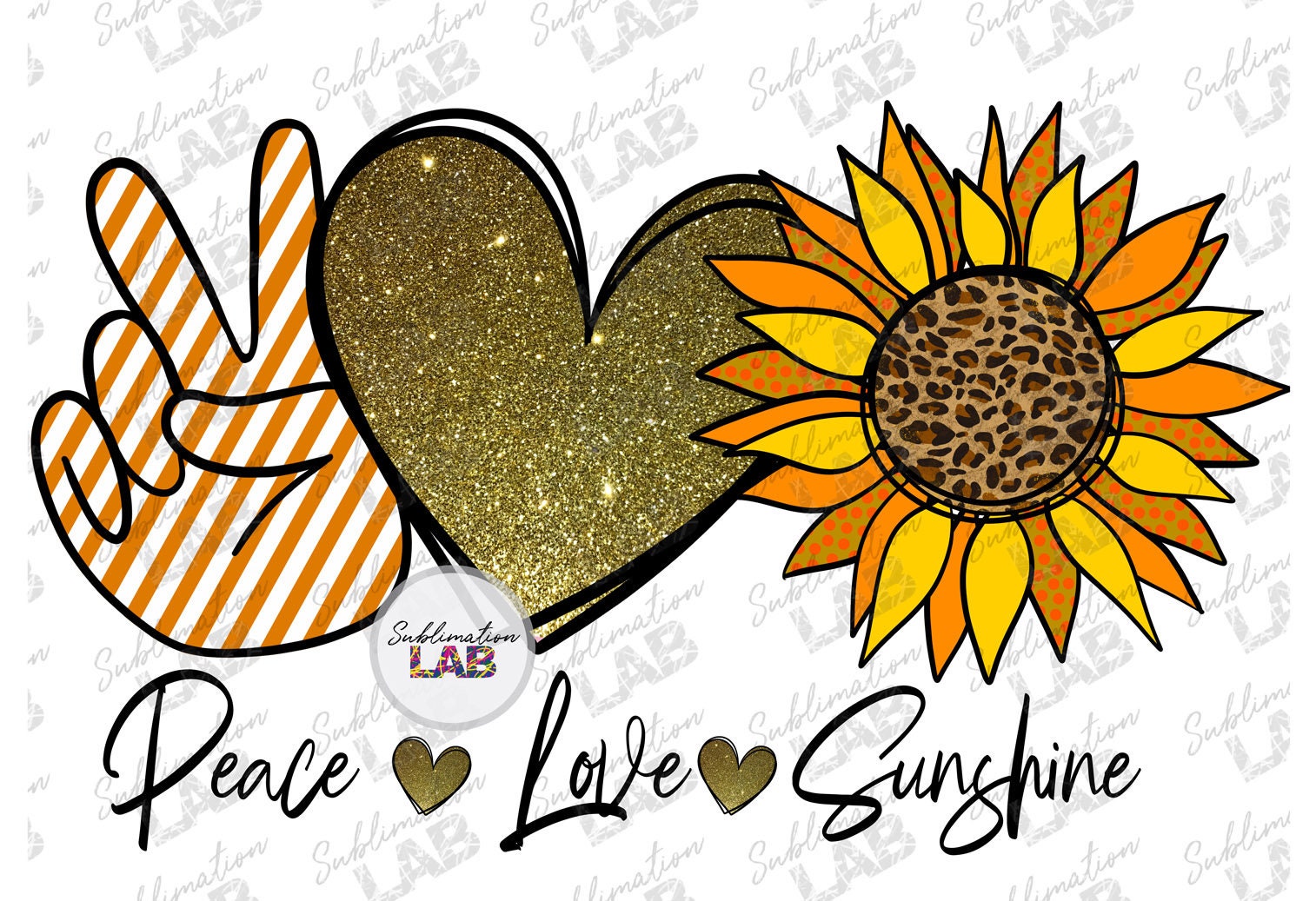 Download Summer Png Design Peace Love Sunshine Leopard Sunflower ...