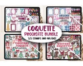 Coquette Procreate Bundle Stamps & Brushes | Whimsicaltt Coquette, Frames, Bows, Patterns | Procreate Stamps