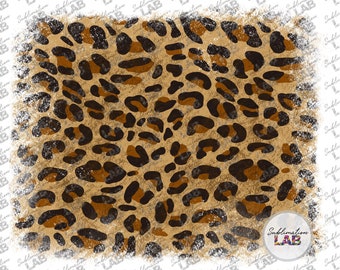 Leopard Background PNG | Distressed Leopard Sublimation Design Digital Download | Cheetah Background Animal Print Design Clipart