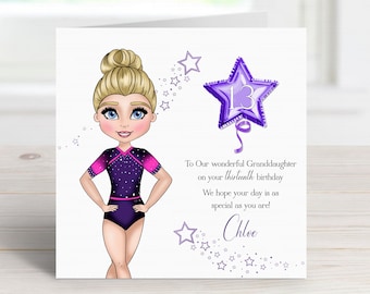 Sport Birthday Cards For Women Girls - Gymnastics Girls In Sport - Foto 10
