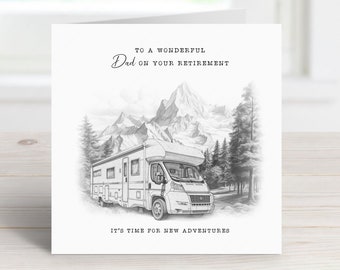 Motorhome retirement card - Retirement card for him