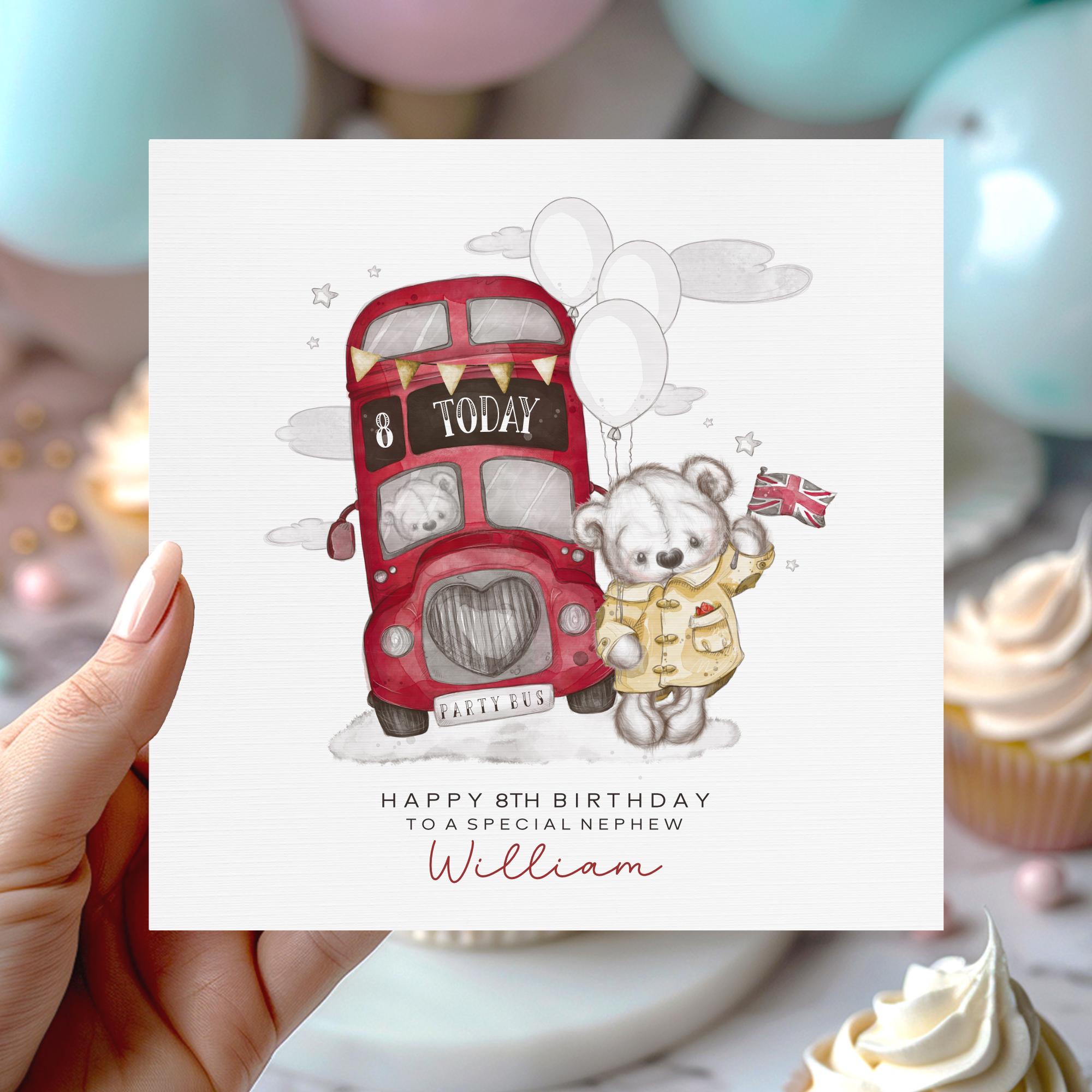 Personalsed London Bus Card - Etsy UK - View #4