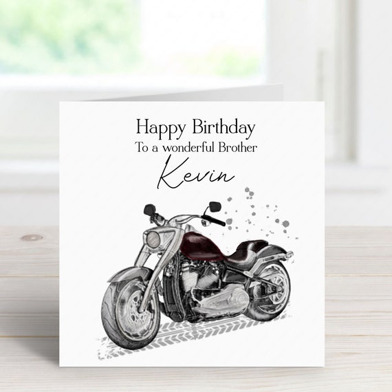 Motorbike Birthday Card For Boyfriend, Funny Motorcycle Birthday Cards For Husband Or Partner - View #11
