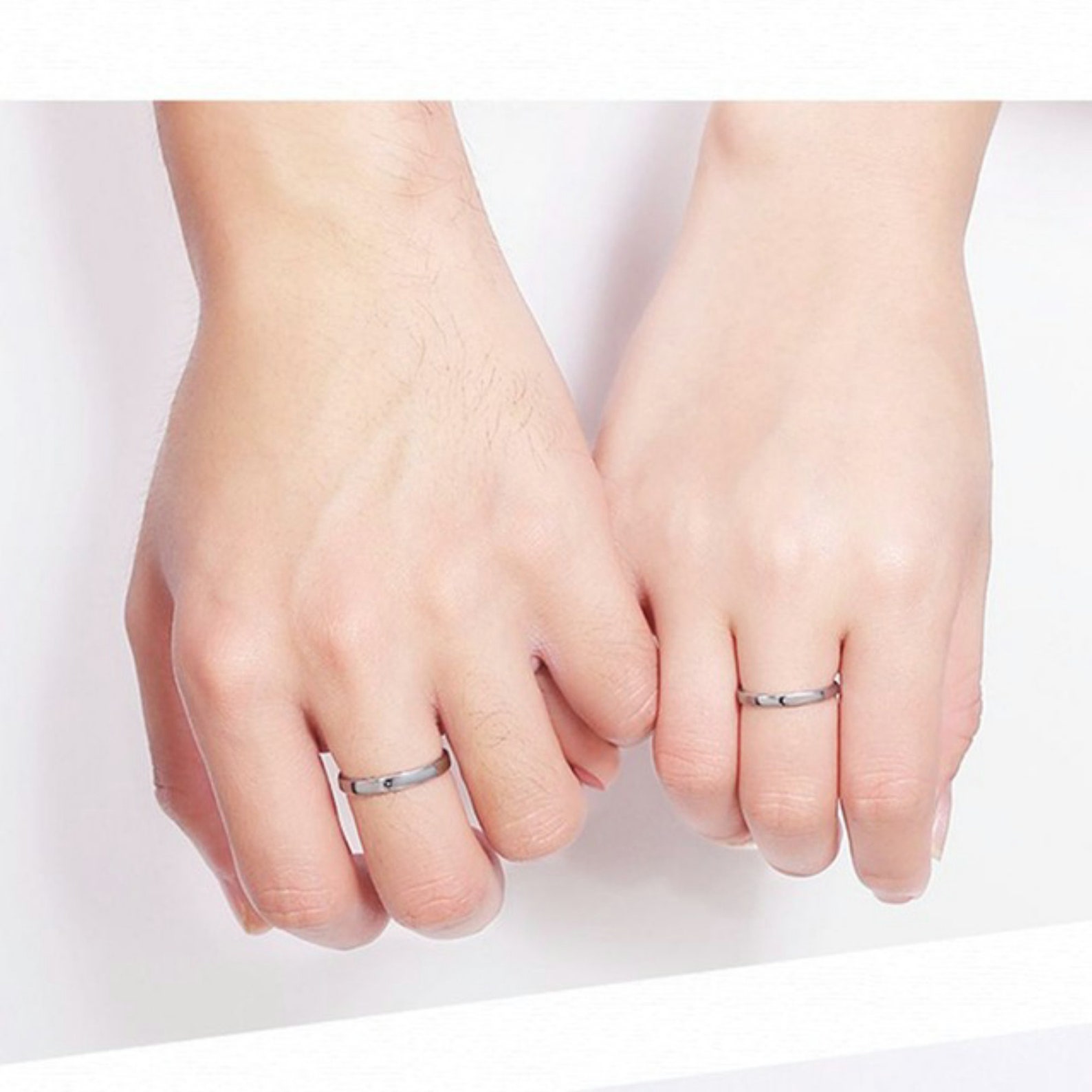 S925 Sterling Silver Sun Moon Promise Rings Couple Ring Set Etsy Canada