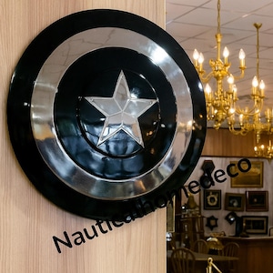 Marvel's Captain America Battle Shield For Cosplay Display Shield Gift for Marvel's Fans Avengers Infinity Prop Shield Replica Gift for Son image 1