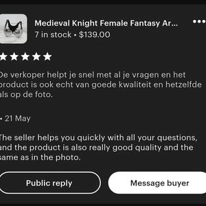 Medeltida riddare kvinnlig fantasi rustning bröstplatta romersk harnas bröstplatta gotisk bustier kostym återskapande SCA LARP Halloween present till henne bild 10