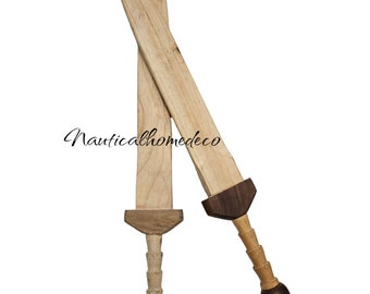 Handmade Wooden Swords for Kids & Adults Perfect Gift, Cosplay, Renaissance Collection