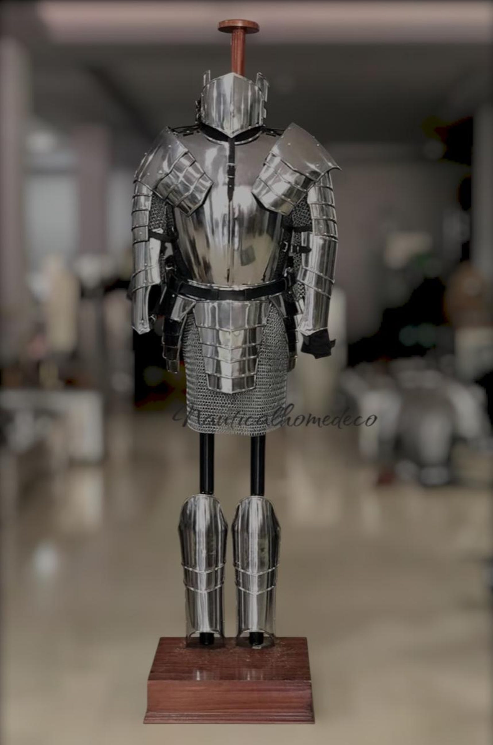 Medieval Knight Suit of Armor Full Body Steel Cosplay Armor LARP SCA ...