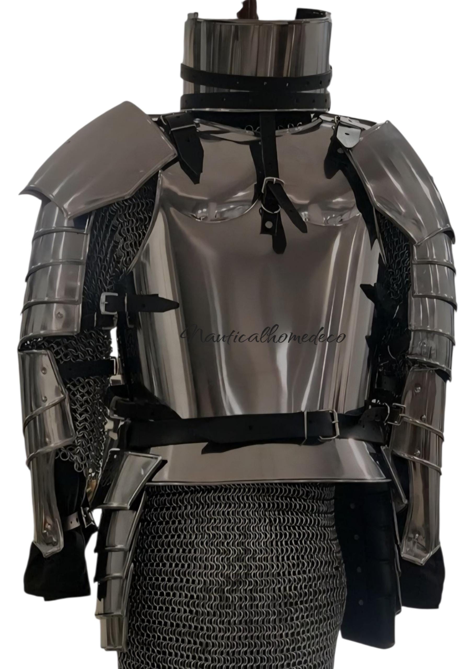 Medieval Knight Suit of Armor Full Body Steel Cosplay Armor LARP SCA ...