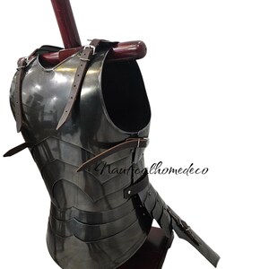 Medieval Female Armor Chest Plate Cuirass Fantasy Knight Halloween Ren Faire Costume LARP SCA Reenactment Breastplate Armor Gift for Her image 8