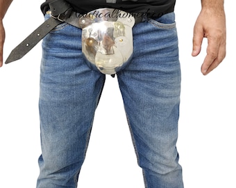 Medieval Steel Groin Guard Codpiece for Buhurt LARP SCA Cosplay & Reenactment Fantasy Combat Protection and Halloween Costume Accessory