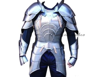 Medieval Knight Armor Chest Plate Pauldrons Bracers & Tassets Roman Cuirass Breastplate LARP Armor Costume Renaissance Reenactment Gift