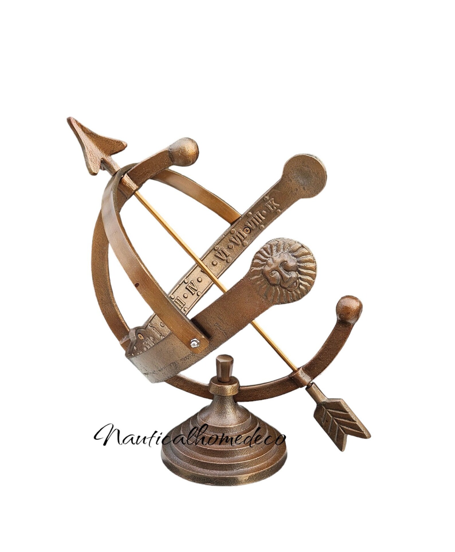 Vintage Garden Sundial Sculpture Armillary Unique Garden Decor Yard